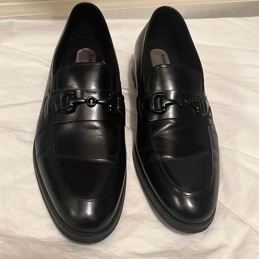Black Dress Loafers with Horsebit Detail